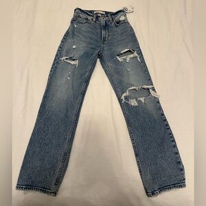 Abercrombie Jeans - The Ankle Straight Ultra High Rise - Curve Love - 24/00R